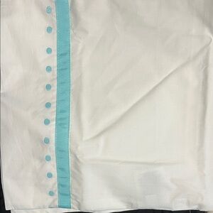 Pottery Barn Kids White Pillowcase with Blue Accents
